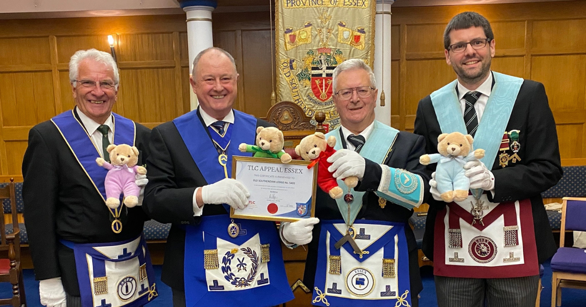 Old Southendian Lodge No. 5403's Generous Support for TLC Essex Appeal
