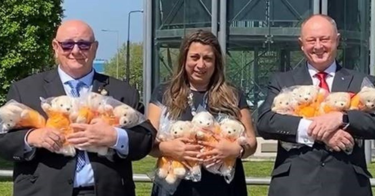 TLC Bears Bring Comfort to Children in Refuge